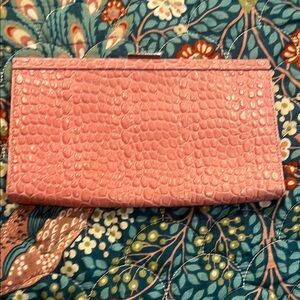 Banana Republic Pink Textured Clutch